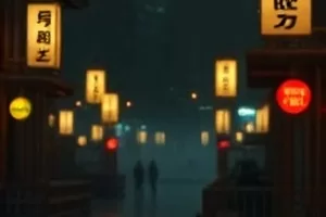 《无声合租》两扇紧闭的房门与走廊尽头的感应灯